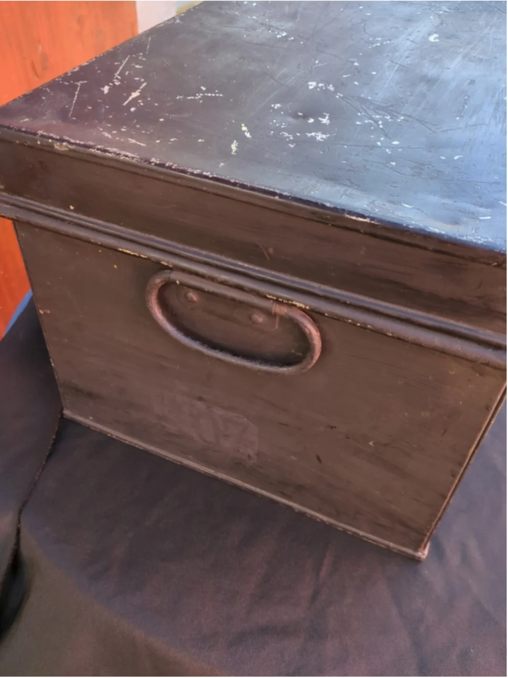 Antique Morton & Mrs. North's Settlement Trust Metal Box Late 19th Century